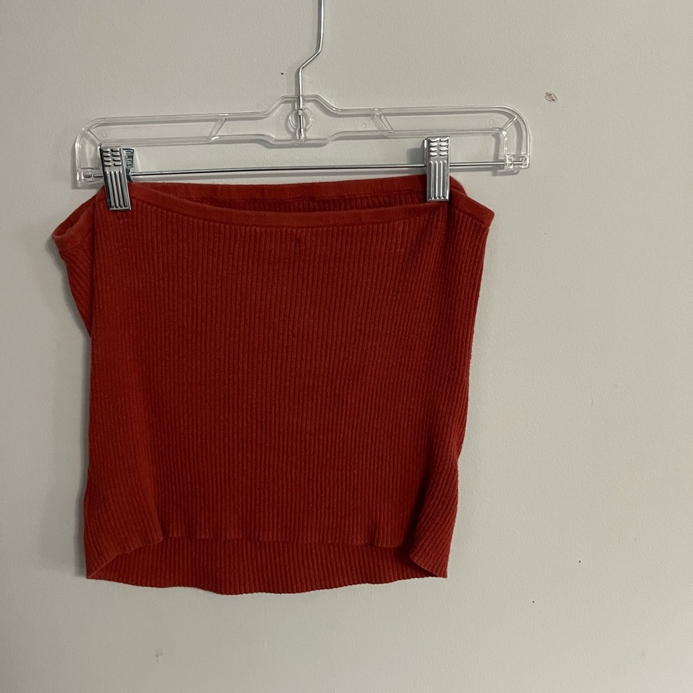 Ribbed tube top